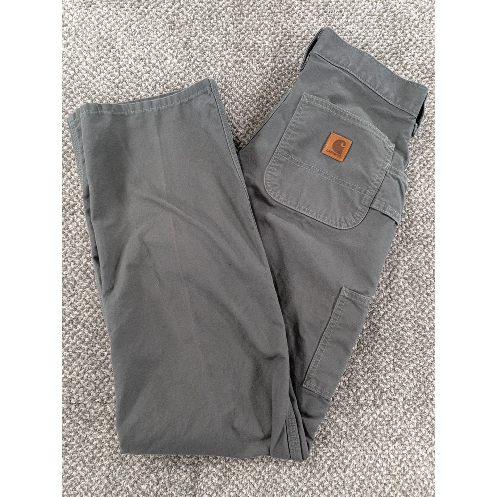 Carhartt B151 FAT Loose Original Fit Canvas Work Pants Gray 30x34